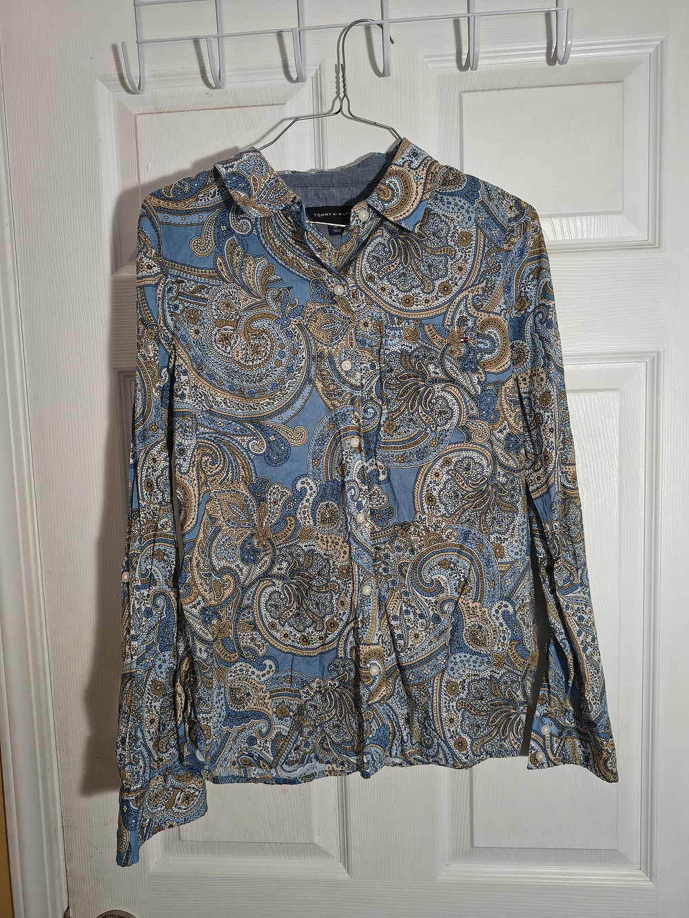 Tommy Hilfiger Blue Paisley Blouse